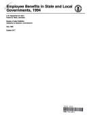 Cover for Employee Benefits in State and Local Governments 1994 (Employee Benefits in State and Local Governments)