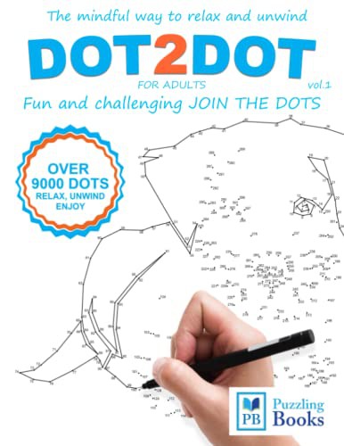 Cover for DOT-TO-DOT For Adults Fun and Challenging Join the Dots