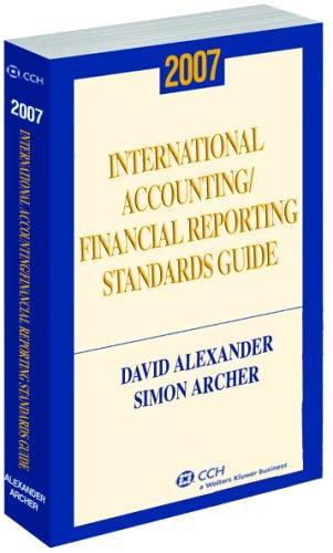 Cover for International Accounting/Financial Reporting Standards Guide (2007) (Miller International Accounting Standards Guide)