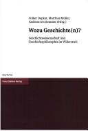 Cover for Wozu Geschichte(n)?