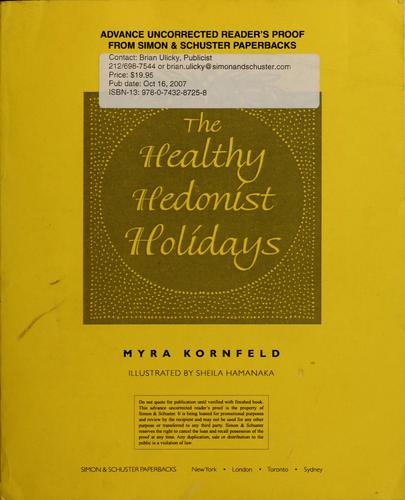 Cover for The healthy hedonist holidays