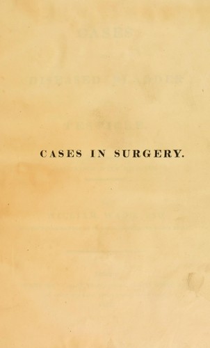 Cover for Cases of diseased bladder and testicle