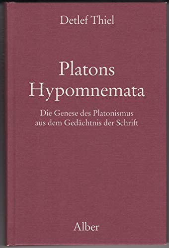 Cover for Platons Hypomnemata
