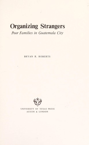 Cover for Organizing strangers