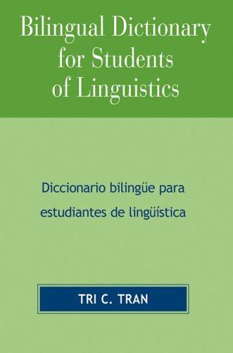 Cover for Bilingual Dictionary for Students of Linguistics