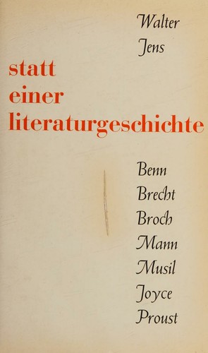 Cover for Statt Einer Literaturgeschichte