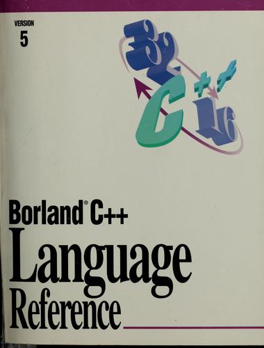 Cover for C++ language reference