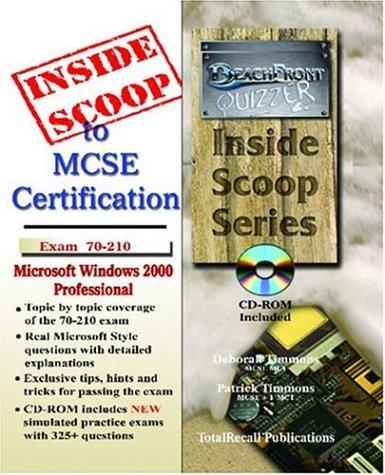 Cover for InsideScoop to MCSE 70-210 Windows® 2000 Professional Certification (With CD Exam) (InsideScoop)