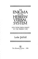 Cover for The enigma of the Hebrew verbal system