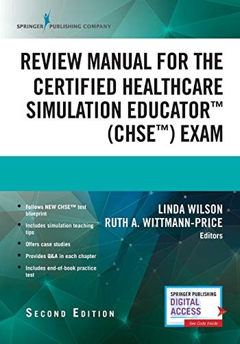 Cover for Review Manual for the Certified Healthcare Simulation Educator Exam, Second Edition