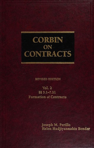 Cover for Corbin on Contracts