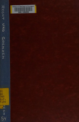 Cover for Recht und Grenzen kirklicher Vollmacht