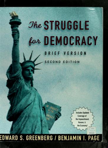Cover for The struggle for democracy