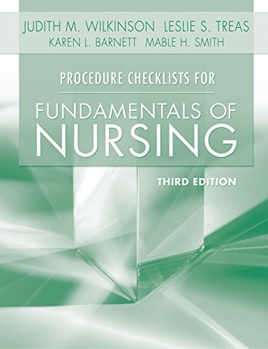 Cover for Procedure Checklists for Fundamentals of Nursing