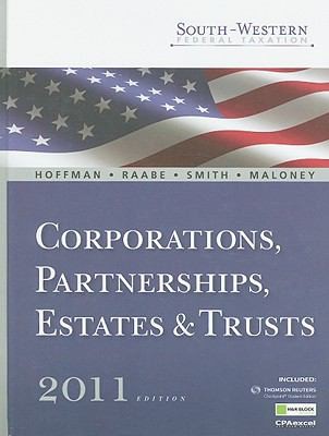 Cover for Southwestern Federal Taxation 2011 Corporations Partnerships Estates And Trusts Vol 2 With Taxcut Tax Preparation Software Cdrom