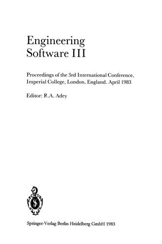 Cover for Engineering Software III