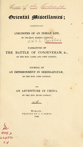 Cover for Lives of the Lindsays