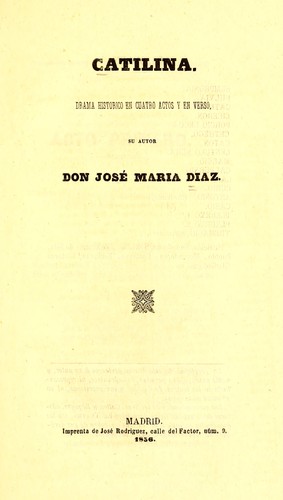 Cover for Catilina