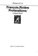 Cover for Profanations