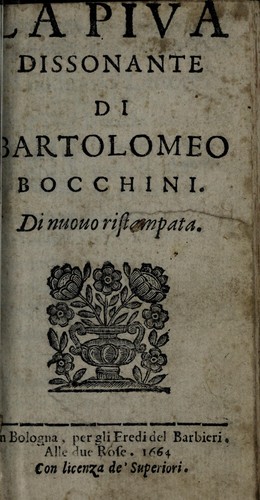 Cover for La piva dissonante