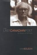 Cover for The last Canadian poet