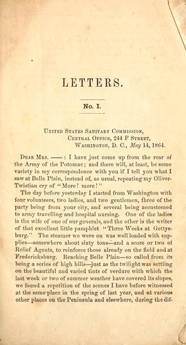 Cover for Letters from the Army of the Potomac