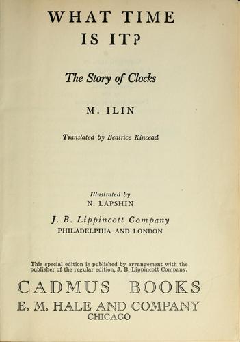 Cover for What time is it?
