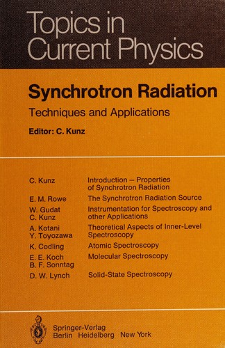 Cover for Synchrotron radiation