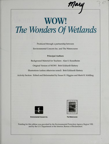 Cover for Wow! the Wonders of Wetlands