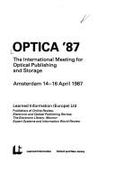 Cover for Optica '87