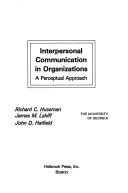 Cover for Interpersonal communication in organizations