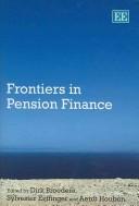 Cover for Frontiers in pension finance