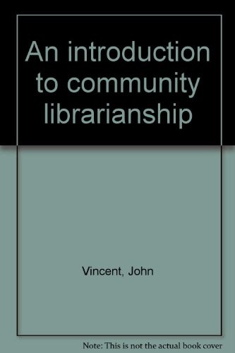 Cover for An introduction to community librarianship