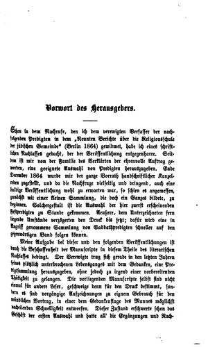 Cover for Predigten