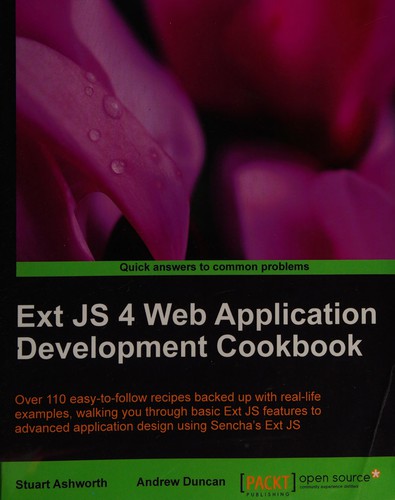 Cover for Ext JS 4 web application development cookbook