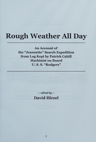 Cover for Rough Weather All Day