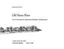 Cover for Old house plans
