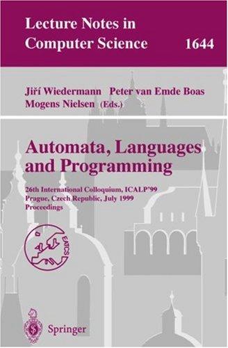 Cover for Automata, Languages and Programming