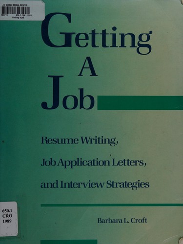 Cover for Getting a job
