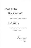 Cover for What do you want from me?