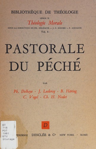 Cover for Pastorale du péché