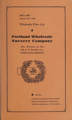 Cover for Wholesale price list