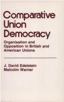 Cover for Comparative uniondemocracy