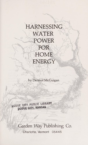 Cover for Harnessing water power for home energy
