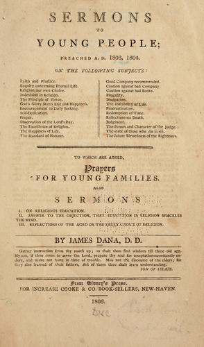 Cover for Sermons to young people