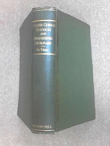 Cover for German-English science dictionary