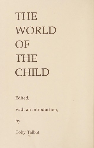 Cover for The world of the child