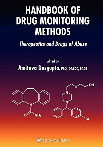 Cover for Handbook of Drug Monitoring Methods