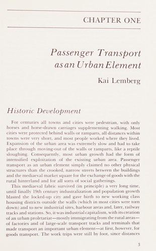 Cover for Passenger transport and the environment
