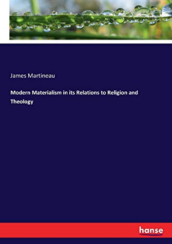 Cover for Modern Materialism in its Relations to Religion and Theology